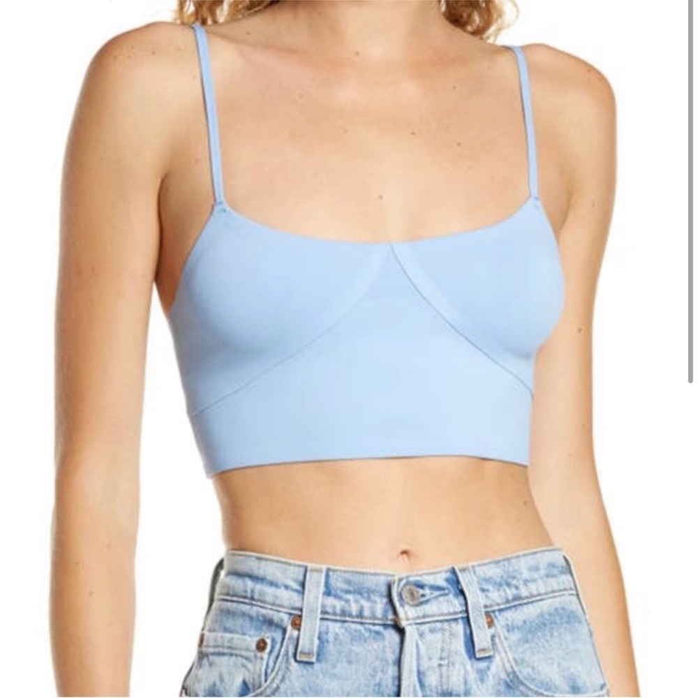 NWOT Free People Brinley Cutout Longline Bralette color “brighter days”